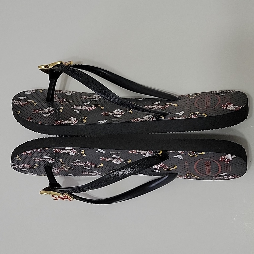 Disney Parks Flip Flop By Havaianas Minnie Mouse - Picture 7 of 12